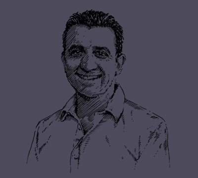 illustration of architect, Frank Bambino