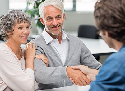 Couple meeting a financial advisor