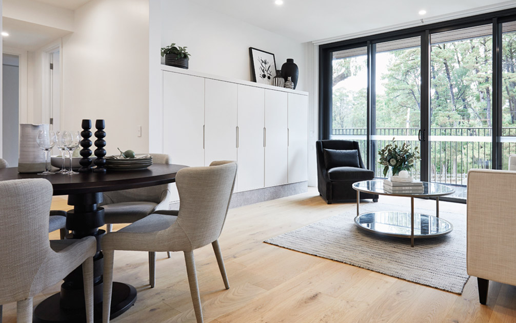 Living space at Pavilions Blackburn Lake